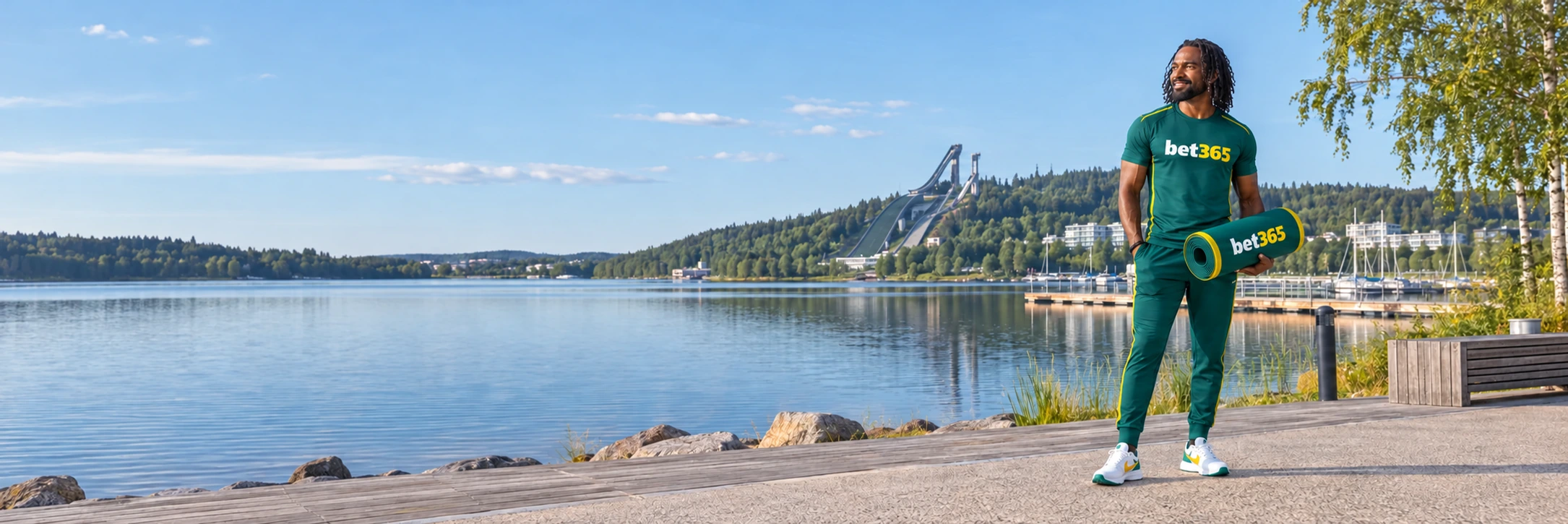 bet365 runner on the Lahti waterfront
