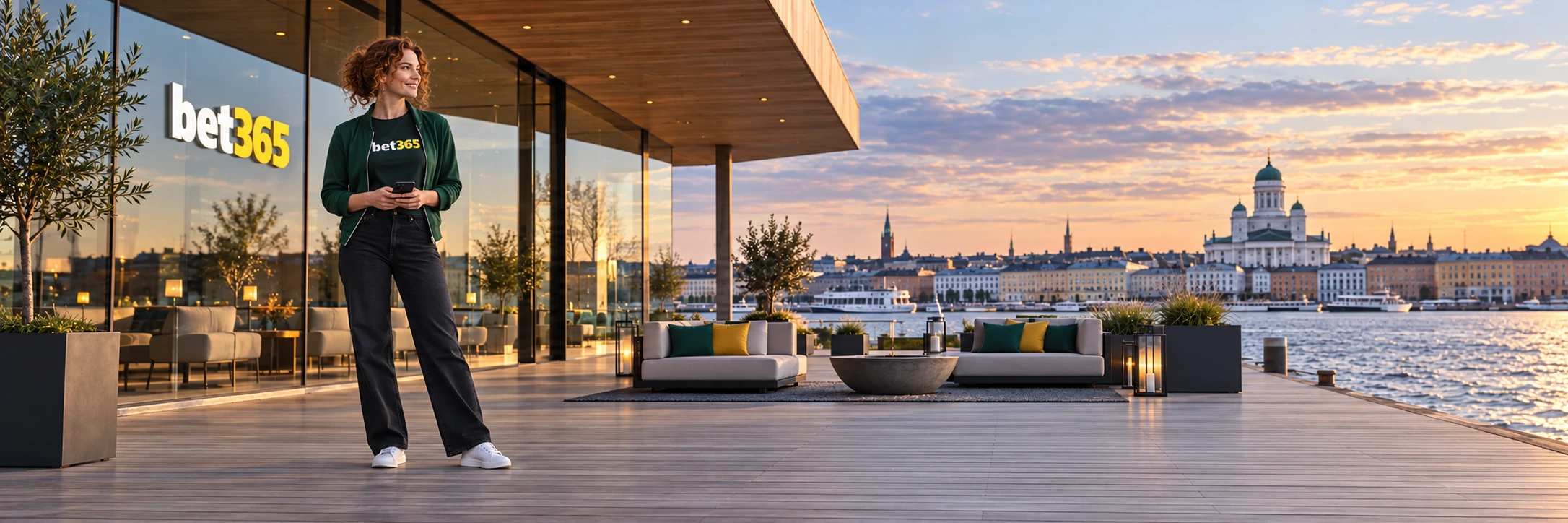 bet365 visitor on the Helsinki waterfront
