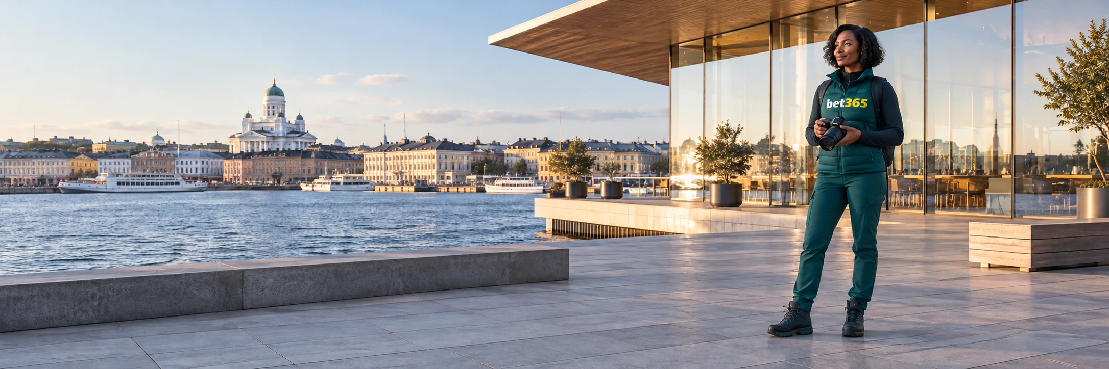 bet365 visitor on the Helsinki waterfront