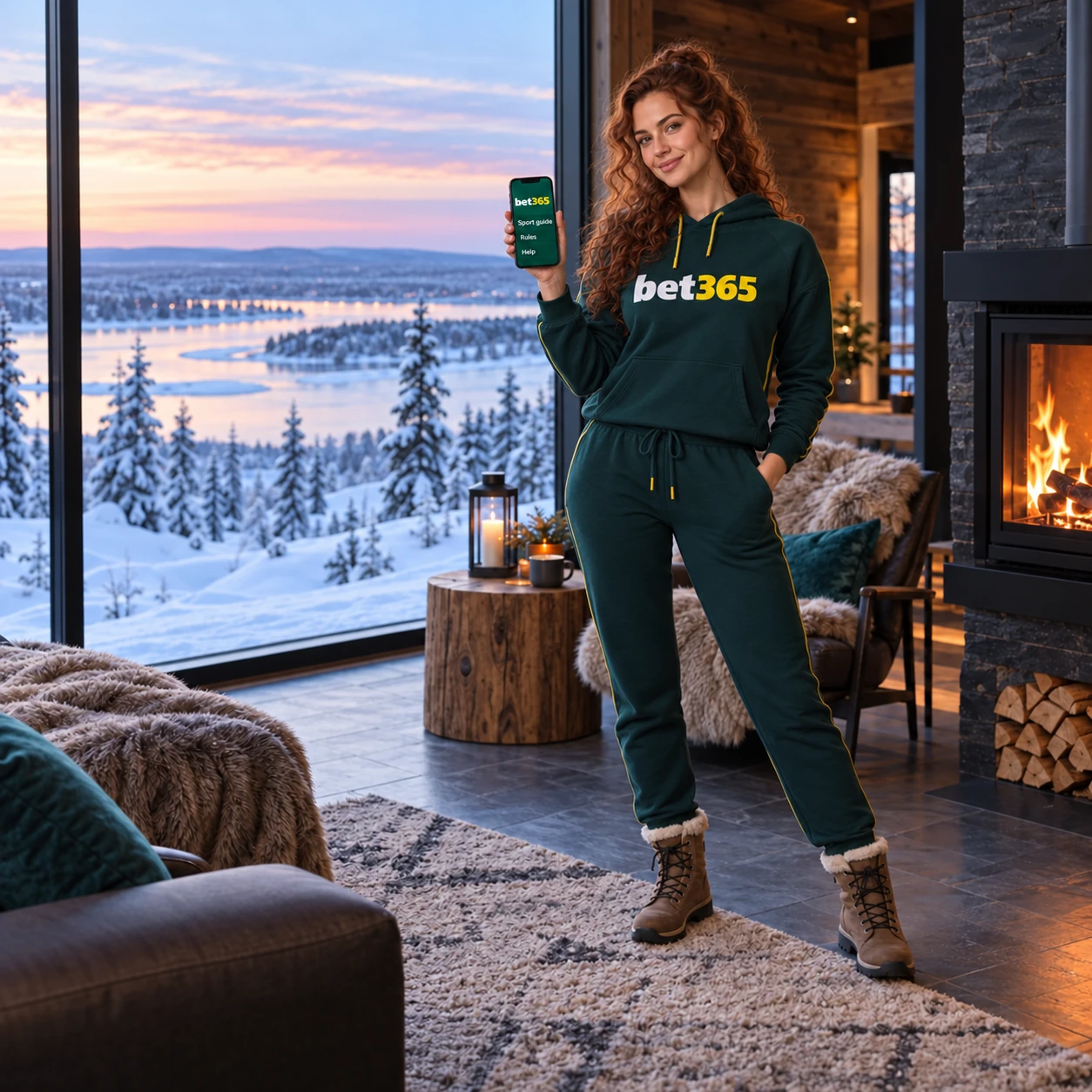 bet365 person holding a phone with bet365 logo on screen in Finland