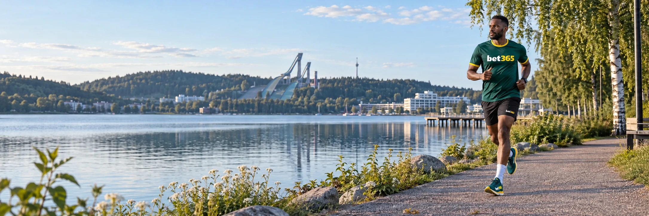 bet365 runner in sports kit in Finland